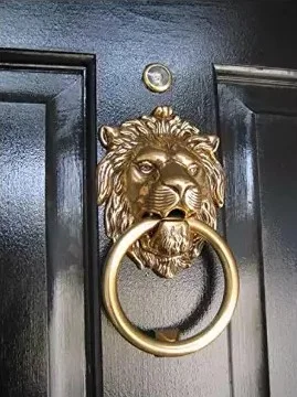 Vintage Brass Lion Door Knockers