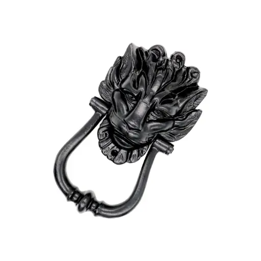 Lion Head Door Black Door Knocker